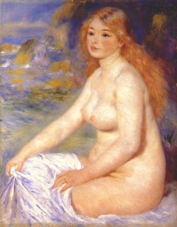 artmagnifique:  PIERRE-AUGUSTE RENOIR. Blonde Bather, 1881, oil on canvas. 