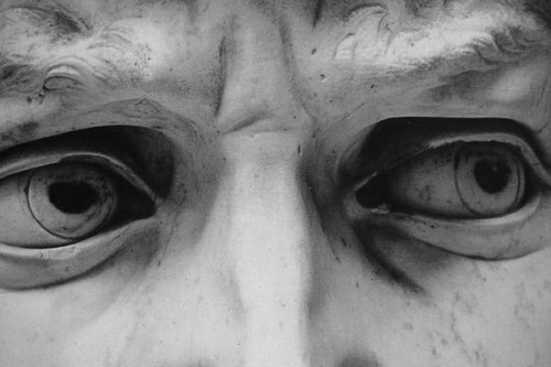 thebonegardens: ghostlywatcher: Eyes of Michelangelo’s David.