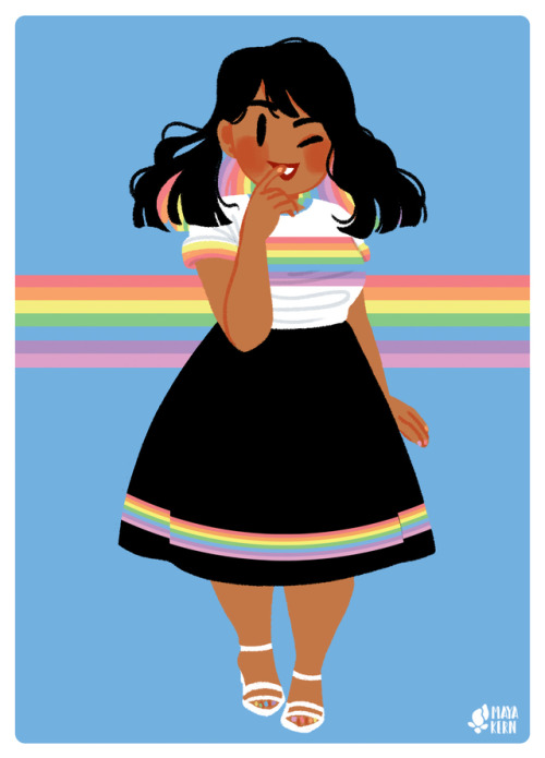 up next is my black and rainbow skirt! this is SO easy to match with pretty much everything, but i p