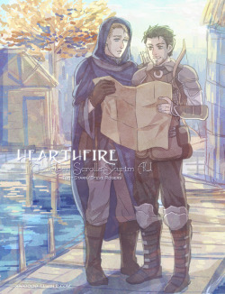 j000000:  Pic for one of my favorite Stony fanfic: Hearthfire.  An AU of The Elder Scrolls: Skyrim. and I really can’t draw a fantasy style background…so I’ll just leave it here. 