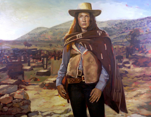 itscolossal: Artist Felice House Reimagines Scenes from Classic Western Films with Female Cowboys as