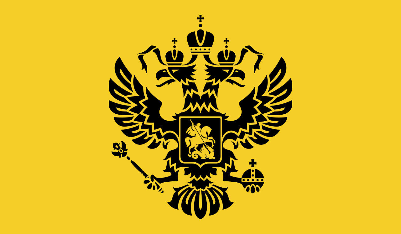 The Russian peace flag with coat of arms : r/vexillology