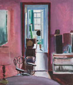 huariqueje:  Room   -   Patrick Angus, 1985, American,  1953-1992  Acrylic on canvas; 81 x 70 cm  Private collection   