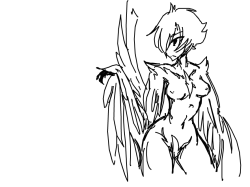 lovelylilzi:  harpy doobles  Nice <3