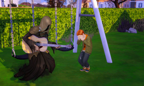 The only one in the house who seemed unaffected was Saffron, who made friends with the Grim Reaper a