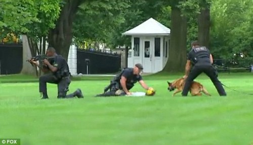 thinksquad:  Jeffrey Grossman, a Chatham High School graduate, was apprehended by the U.S. Secret Service last Thursday when he successfully climb over the White House fence. He was wearing a Pokemon-themed shirt and hat, and carried a Pikachu doll from