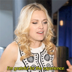 alyciadebnamarryme:Eliza about filming the death scene.
