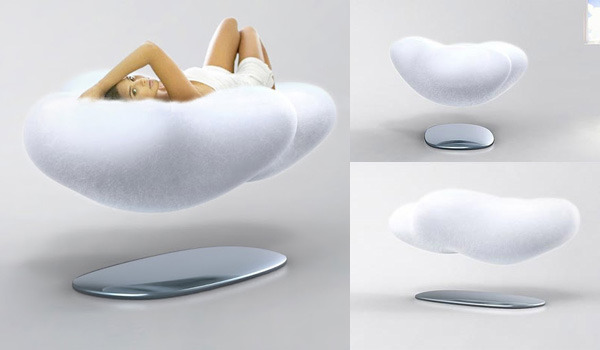 Futuristic Floating Cloud Bed / Couch