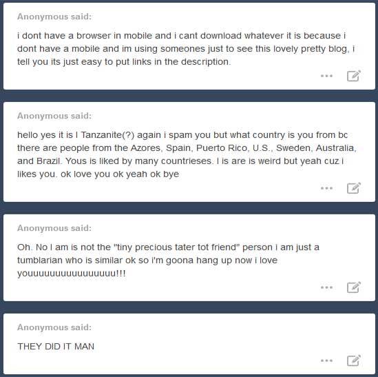 Anon answers under the cut. If you’ve sent me an anonymous question in the last