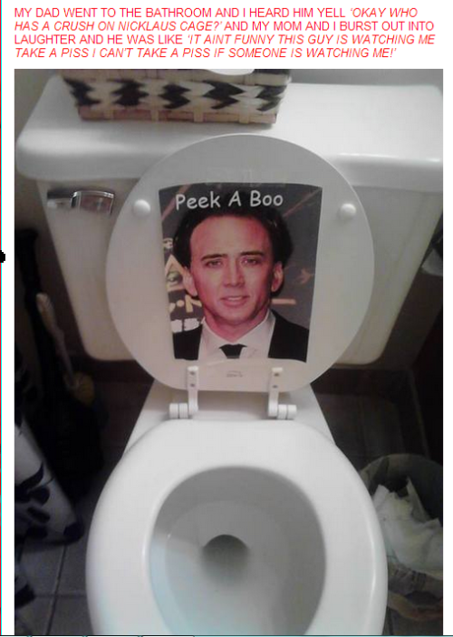 candyredterezii:  thelandofscorchedearthandsteel:  candyredterezii:  remember that one time I hid Nic Cage all over my house at four in the morning and my parents kept finding them all over for like a week  dani it has made it full circle to my dash 