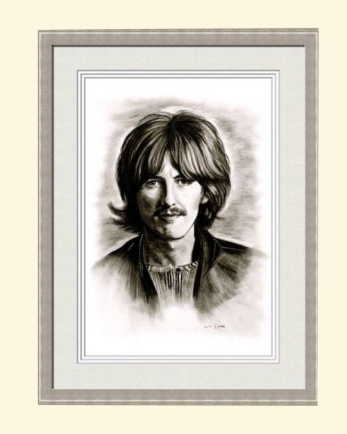 Hopefully you like my charcoal portrait drawing of George Harrison. ❤️⭐️ It’s one of 4 drawing