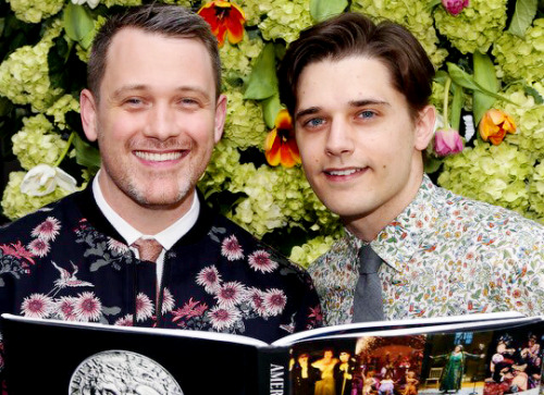 mientus-andrew: Michael Arden and Andy Mientus attend the  American Theatre Wing’s Centennial Book C