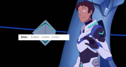 Koganelovesmcclain:klance + Text Posts 2