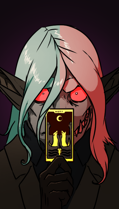 Yes there’s more art of this lad.This is for a forum icon, n I felt like the Moon tarot card w