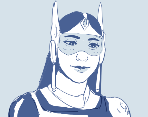 mujotan:people seemed to like my little symmetra blurb so i sketched something based on itAh, she de