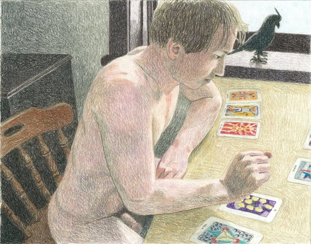 ultrawolvesunderthefullmoon:  Artwork by Elijah Burgher, Colored Pencils on Paper
