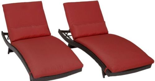 #BagoesTeakFurniture Miseno MPF-BALI2X Java 2-Piece Aluminum Framed Outdoor Chaise Lounge Chair Set 