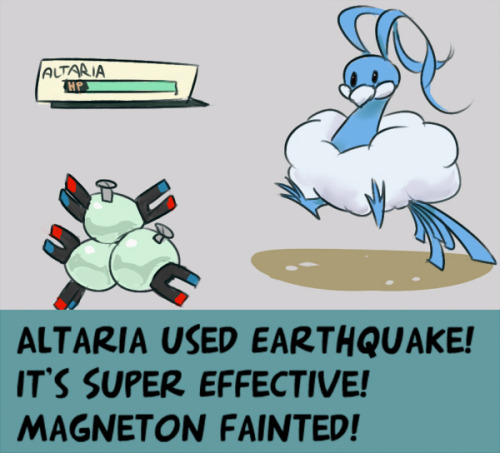 so i’m battling winona at fortree gym and can someone explain why earthquake affects magneton 