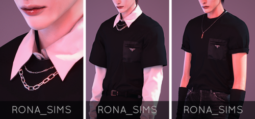 rona-sims:[RONA] ﻿PRADA Nylon Pocket T-Shirt SetTS4New mesh5 SwatchesHQ Compatible[T.O.U]​Do not re-