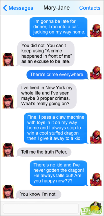 thesuperheroesnetwork: Texts From SuperheroesFacebook | Twitter | Patreon