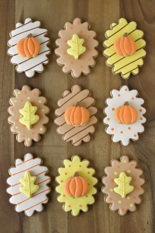 confectionerybliss: Double-Decker Fall Decorated Cookies | Glorious Treats
