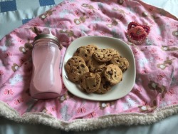 mommyandbunny:  Does this count as a healthy and balanced breakfast Mommy?  Sippy cup and blankie from @babyyourdoll Paci from @grumpypacifiers