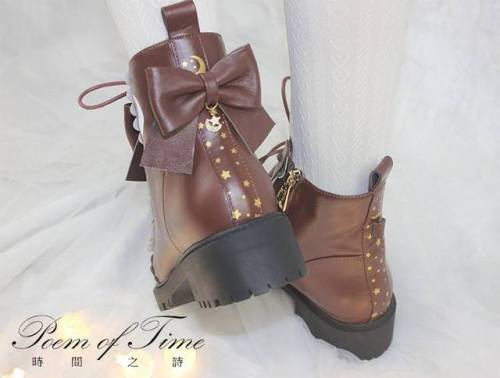 lolita-wardrobe: 2nd Round Preorder: 【-The Far Side of the Starry Sky-】 Lolita Boots◆ Time-proven To