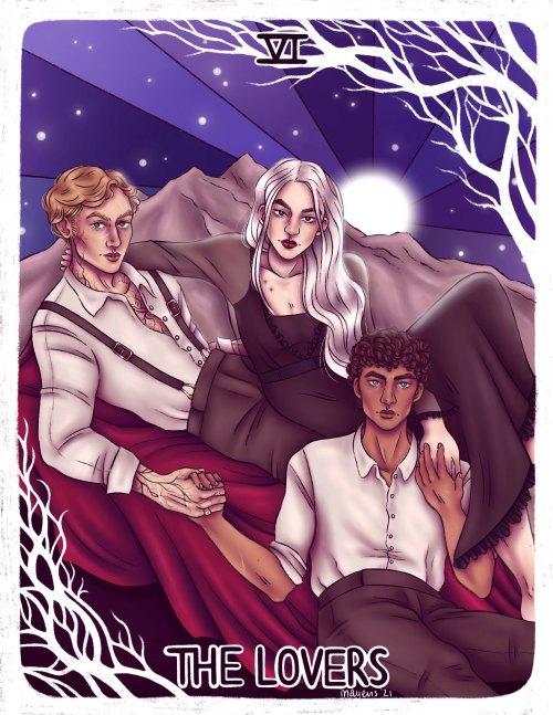 My pieces for this years @grishaversebigbang!This tarot card series is based on @efflorescens’ brill