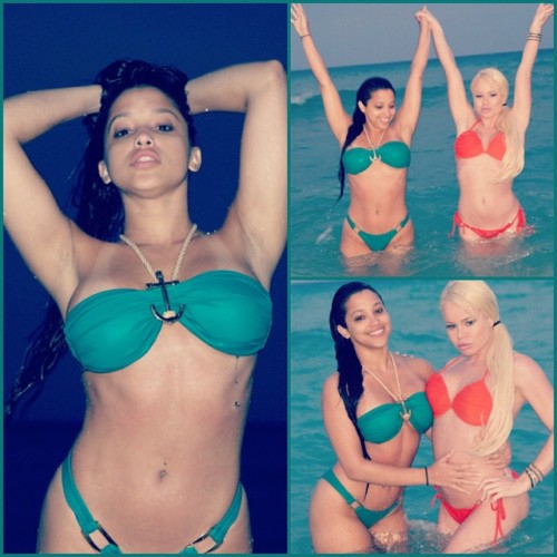 @nikkidelano &amp; I wearing @alluringstars ❤️ #alluringstar #alluringstarbikinicollection