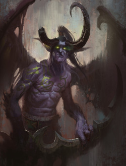 awesomedigitalart:  Illidan by 0BO