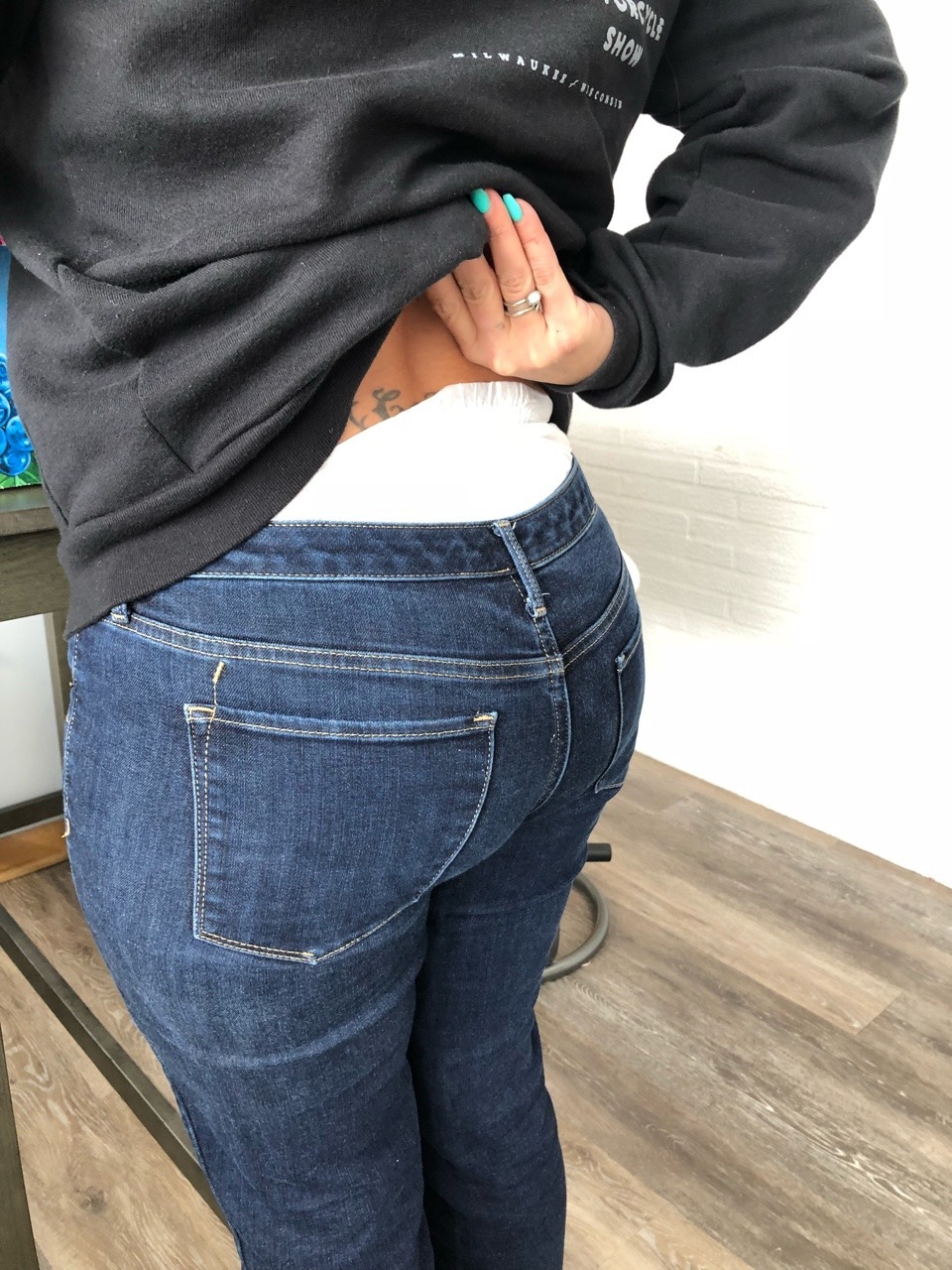 Peedpoopeddiapered Under Her Pants Photo