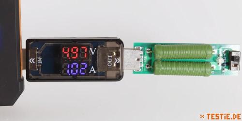 usb multimeter dual led voltage meter testie.de/usb-multimeter/dual-led-voltage-meter/