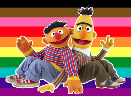 pussypisces: peskypawz: peskypawz: bert and ernie GAY!!!!!!!! + stamp (base used) heres a go