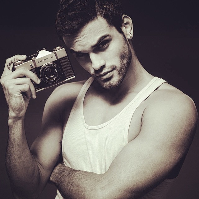 therealdarrenblack:  @leonardocorredor at the studio the day I shot him with the