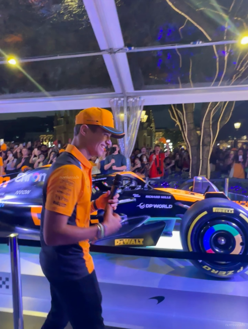140923 Lando Norris Appearance For The OKX Race Club