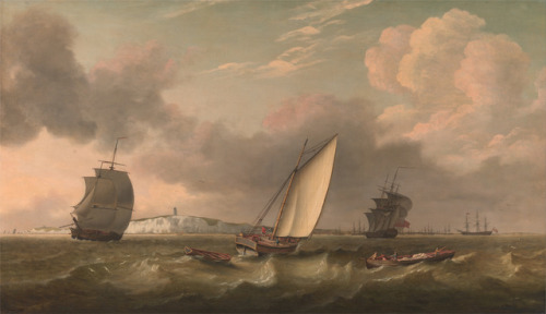 A Packet Boat under Sail in a Breeze off the South Foreland, Thomas Luny, 1780