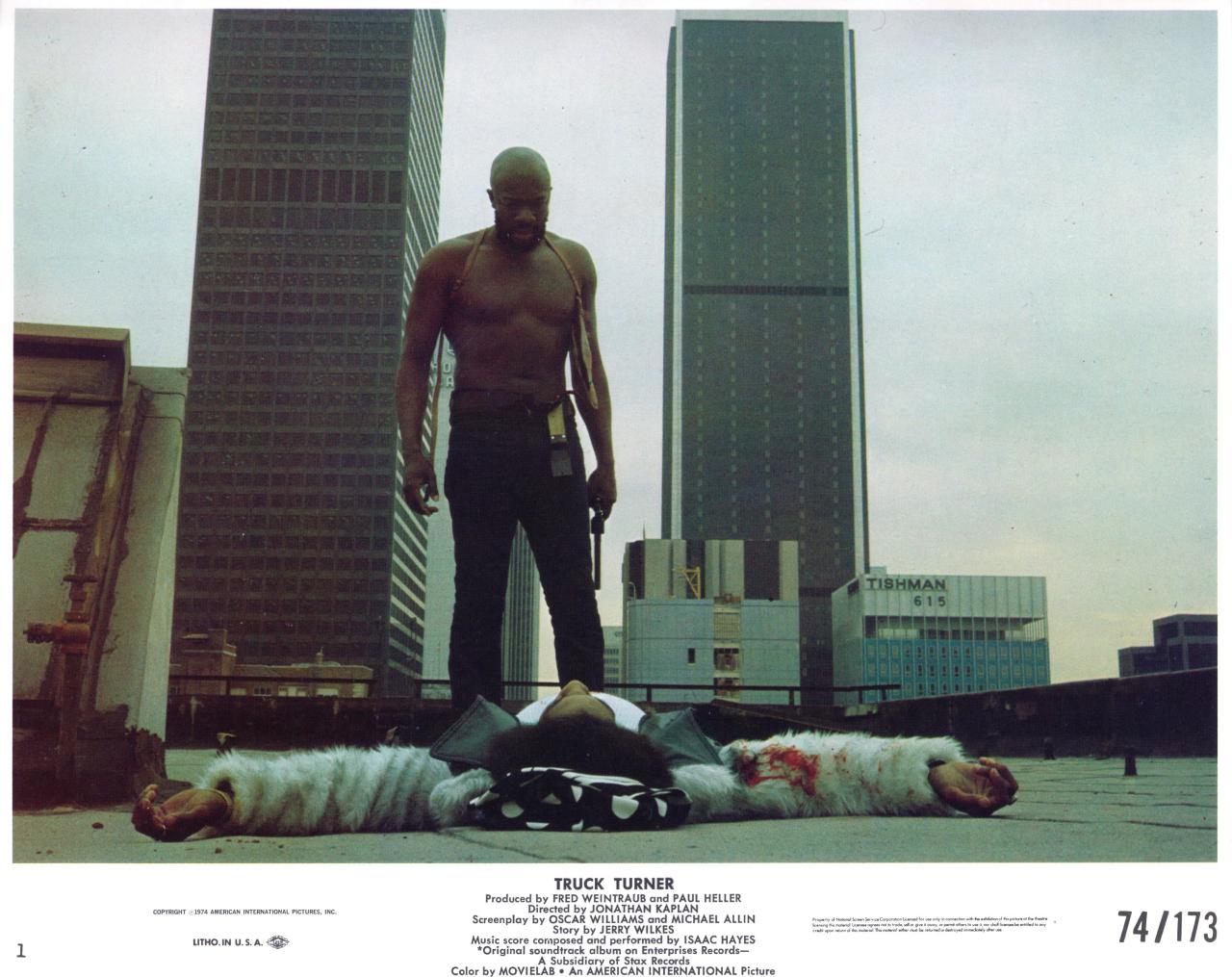 gutsanduppercuts:  Isaac Hayes is….TRUCK TURNER. Poster and lobby card set.