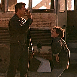 chaestain:Watching John with the machine, it was suddenly so clear. The Terminator would never stop. It would never leave him. And it would never hurt him, never shout at him, or get drunk and hit him, or say it was too busy to spend time with him. It