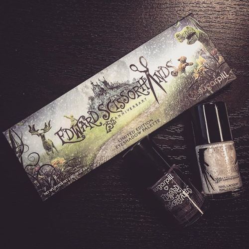 Sugarpill is launching their limited edition Edward Scissorhands palette and polishes at midnight ES