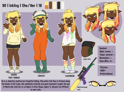 nbeenary:places this down gently here take this one of my splatoon ocs!!