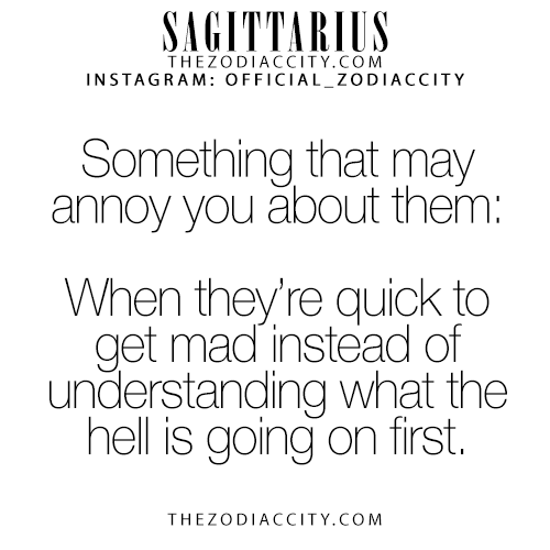zodiaccity:  Zodiac Sagittarius Facts! TheZodiacCity.com - For more zodiac fun facts,