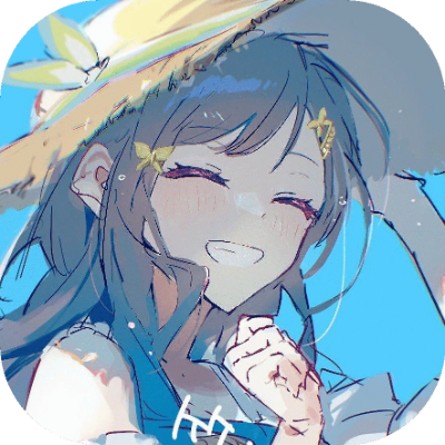 art by @7_shiro_ on twitter of An Shiraishi at the beach in her sunflower outfit. She's got a sunhat, and a white dress that has puffy sleeves at her shoulder.
