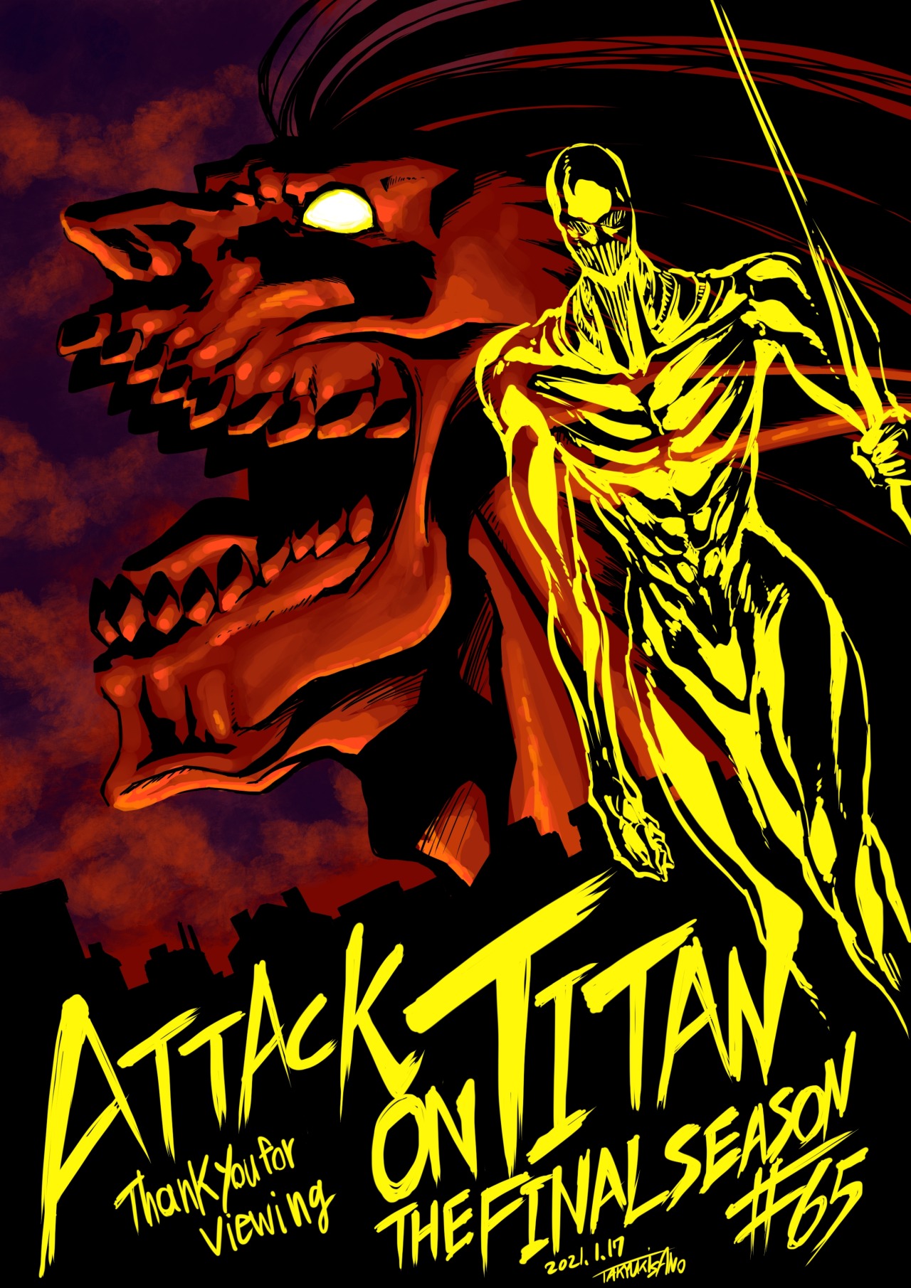 Poster Attack on Titan (Shingeki no kyojin) - Titan | Wall Art, Gifts &  Merchandise 