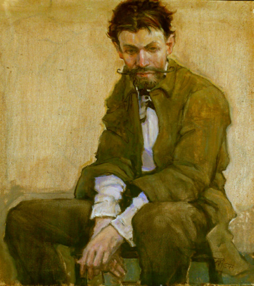 Aleksandra Nowak - Man Fin de Siecle II Oil on Canvas, 2010  