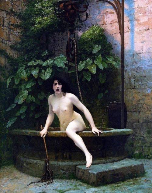 dadalux:Truth Coming Out of Her Well to Shame Mankind, 1896 by Jean-Léon Gérôme