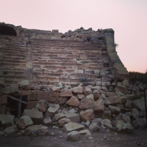 shatteryourleaves:Roman theater ruins at Patara (at Patara (Lycia))