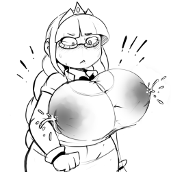royaloppai:  Here’s a little sketch commission of my own Delta getting some extra milk!