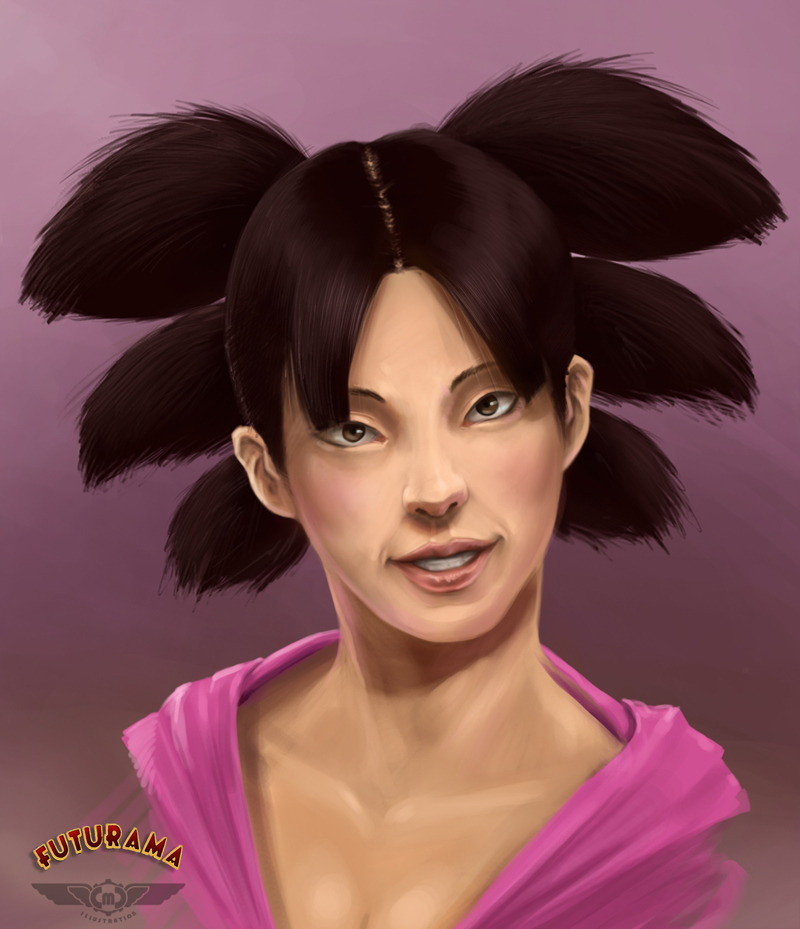 masterofkarateandfriendship:  Futurama by Cristian Melián  1,600th like. Dat Leela