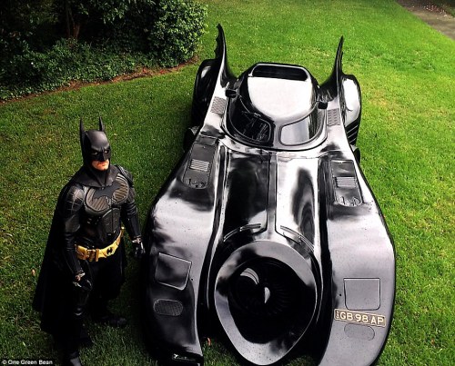 roguevsrogue:  ‘This guy [Zac Mihajlovi from Australia] built a 1989 Batmobile in his backyard and now completes Make-A-Wish requests and attends charity events as BATMAN.’BAMF!  Hats off to you good sir… Class act
