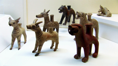 Ancient Worlds - BBC Two Episode 1 “Come Together”Assyrian animal shaped vessels -Rhyton